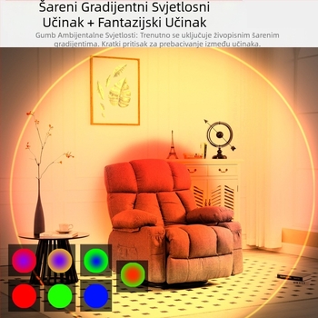 Prekogranični novi proizvodi inteligentna kontrola šarene gradijentne atmosfere noćno svjetlo ljudsko tijelo indukcijska lampa duga izdržljivost