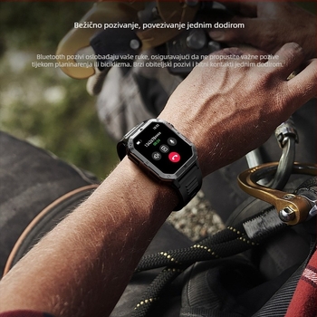 Prekogranični novi Qs39 pametni sat za vanjsku upotrebu s ultra-dugim vijekom trajanja baterije, Bluetooth pozivom, praćenjem otkucaja srca, sportskim pametnim satom