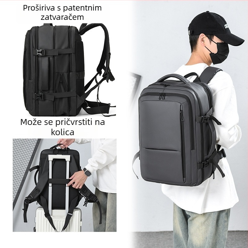 Muški ruksak Advanced Sense velikog kapaciteta, putna torba, ležerna torba za računalo, višenamjenska studentska školska torba