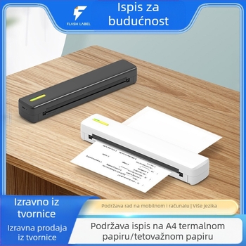 Mini termalni pisač, bežični printer, ispis s mobilnog telefona, testni pisač, Bluetooth veza, ispis tetovaža