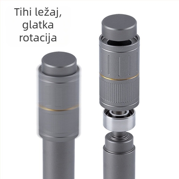 HPO rotirajuća olovka od aluminijske legure, dekompresijska rotirajuća gel olovka, metalna vrhunska rotirajuća olovka, osjećaj teške ruke, dekompresijska olovka za potpis