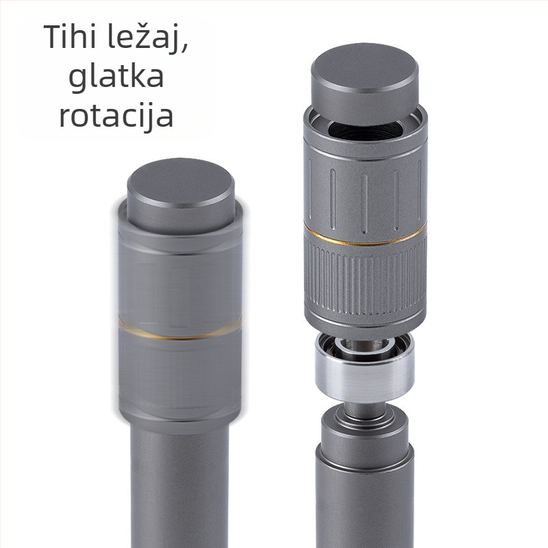 HPO rotirajuća olovka od aluminijske legure, dekompresijska rotirajuća gel olovka, metalna vrhunska rotirajuća olovka, osjećaj teške ruke, dekompresijska olovka za potpis