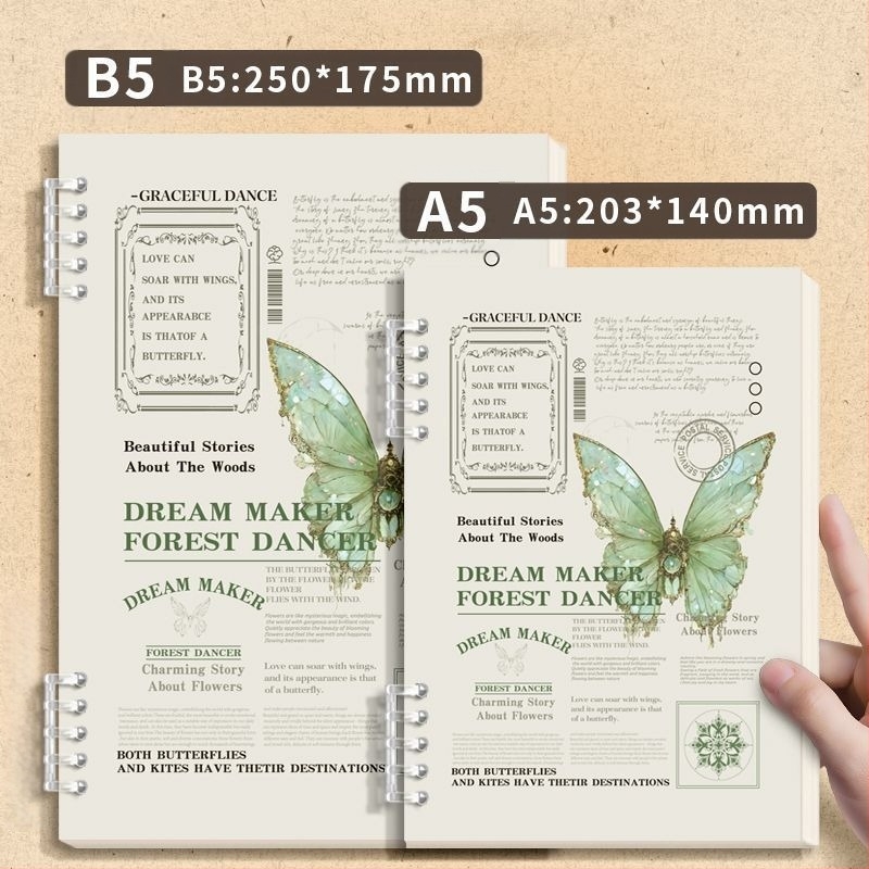 Ne iskašljuj ruku, bilježnica s odvojivim listovima, jednostavna vrijednost boje, književnost i umjetnost, zadebljana retro studentska bilježnica, uredska bilježnica s vodoravnom linijom