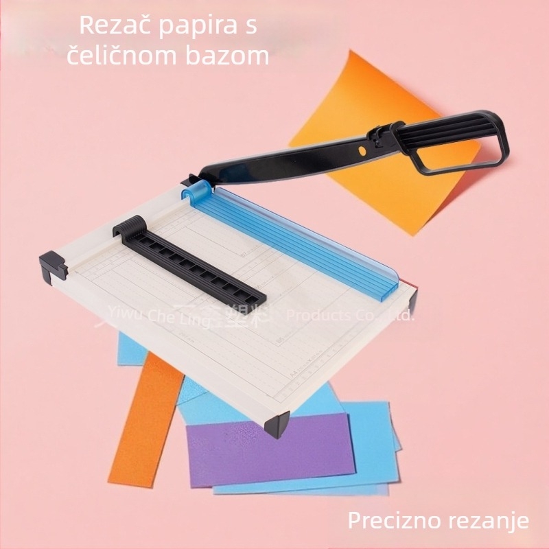 Rezač papira A4 formata, giljotina za fotografije, trimer za papir, rezač za studentski pribor, školska i uredska upotreba