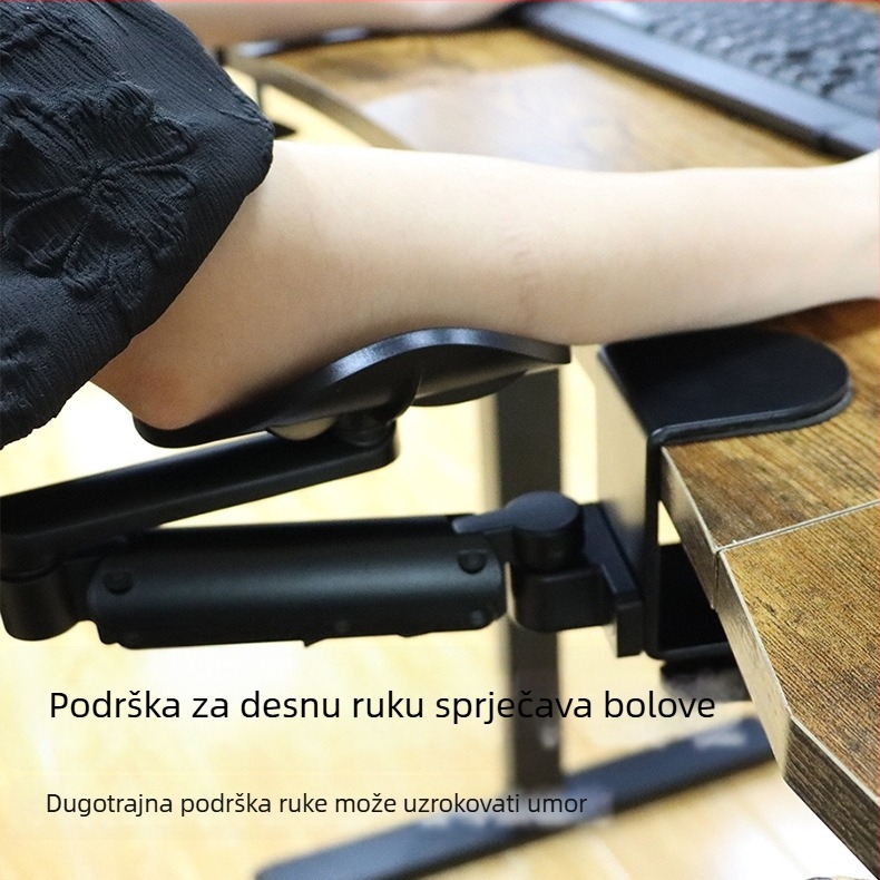 MXTARK nosač za ruku za računalo, potpora za ruku za stol, potpora za ruku za stol, potpora za ruku za lakat, potpora za ruku za miš, rotacija