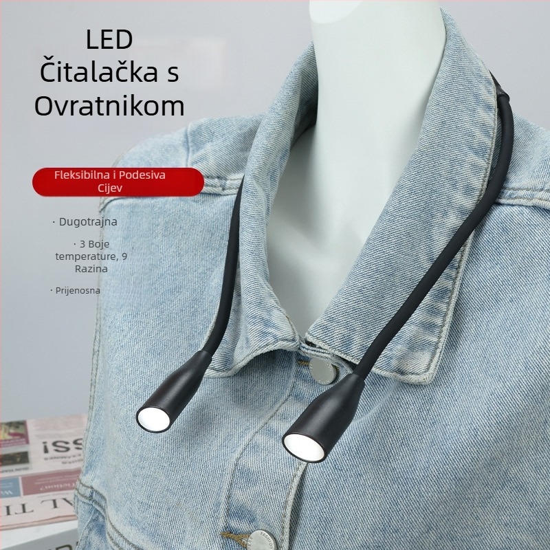 Višenamjenska LED viseća svjetiljka za učenje čitanja i viđenja za vrat, prijenosna viseća svjetiljka za čitanje i viđenja za vrat, noćno svjetlo