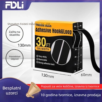 Feidley tvornica na zalihi preko granice Amazon iste kutije samoljepljiva čičak traka s visokim samoljepljivim prstenom i kukom