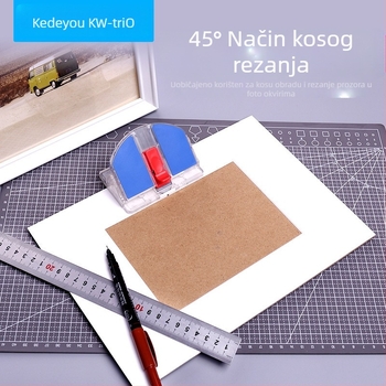 Možete nabaviti izvrstan KW nož za rezanje s kosim rezanjem, ravni rezač papira, DIY okvir za rezanje, rezač papira s kosim rezanjem 45