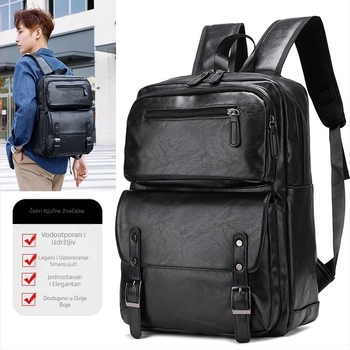 Novi PU trend velikog kapaciteta temperamentni ruksak za slobodno vrijeme muške torbe proizvođači veleprodaja vanjske trgovine izvoz preko granice