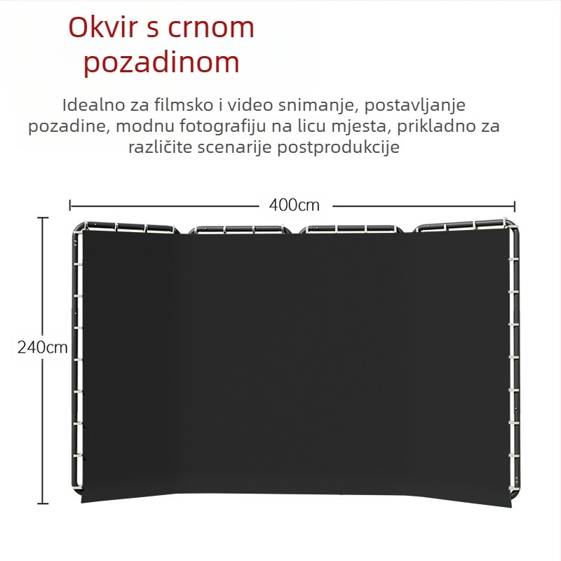 Tkanina za zeleni ekran uživo, Tkanina za pozadinu zelenog ekrana, Velika fotografska pozadina za fotografiranje, Prijenosna profesionalna oprema za film i televiziju