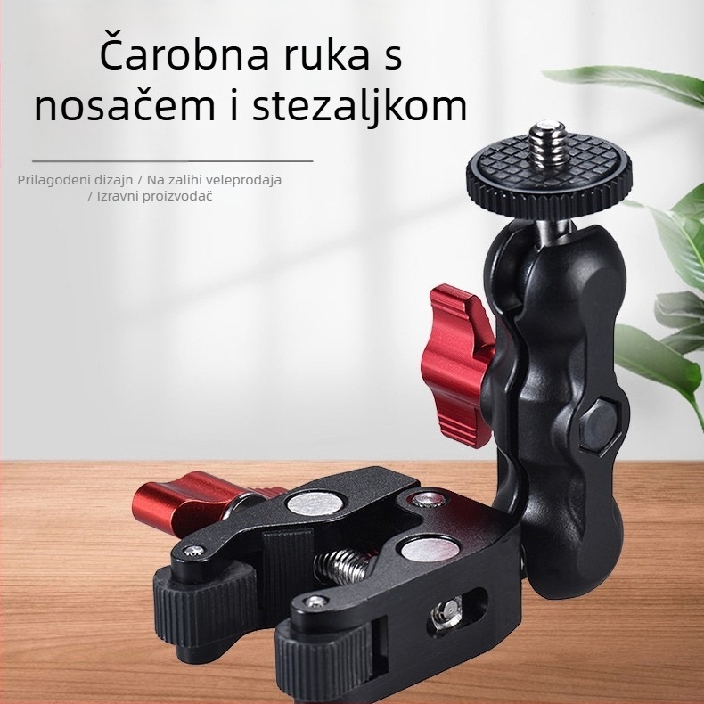 Pribor za nosač Magic Arm za DSLR kameru, kopča od aluminijske legure, univerzalna Magic Arm