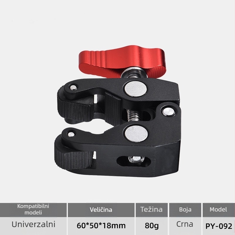 Pribor za nosač Magic Arm za DSLR kameru, kopča od aluminijske legure, univerzalna Magic Arm