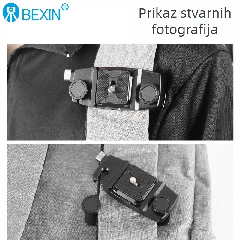 Kamera s brzim otpuštanjem, brza kuka, kopča za ruksak za GoPro bezzrcalnu sportsku kameru, nosač za ruksak za planinarenje i planinarenje, baza za kameru