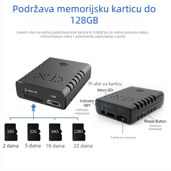 Prekogranična HD bežična WIFI kamera za praćenje kućnog mobilnog telefona s daljinskim upravljanjem noćnim vidom, kamera za pokret