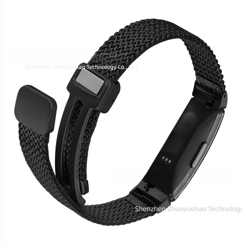 Pogodno za Fitbit inspire1/2 magnetski Milan lijepa mrežasta narukvica s magnetskim Milan remenom za sat riblja kost