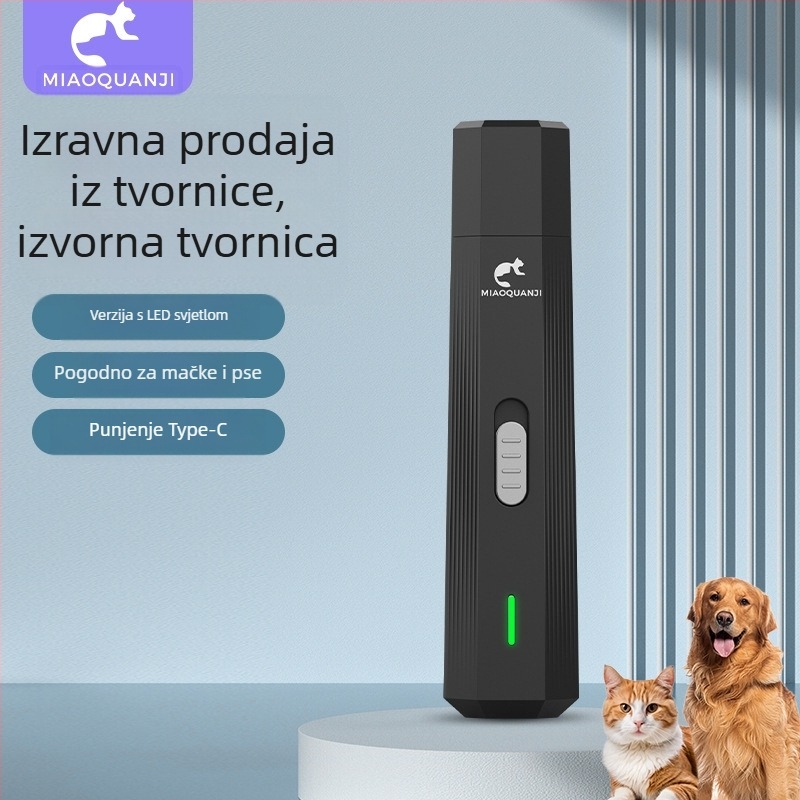 Prekogranična popularna električna brusilica za nokte za kućne ljubimce, praktične škare za manikuru, škare za nokte za mačke i pse, rezači za životinjske nokte