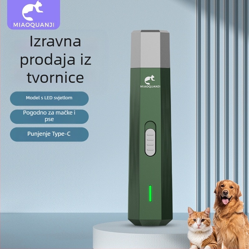 Prekogranična popularna električna brusilica za nokte za kućne ljubimce, praktične škare za manikuru, škare za nokte za mačke i pse, rezači za životinjske nokte