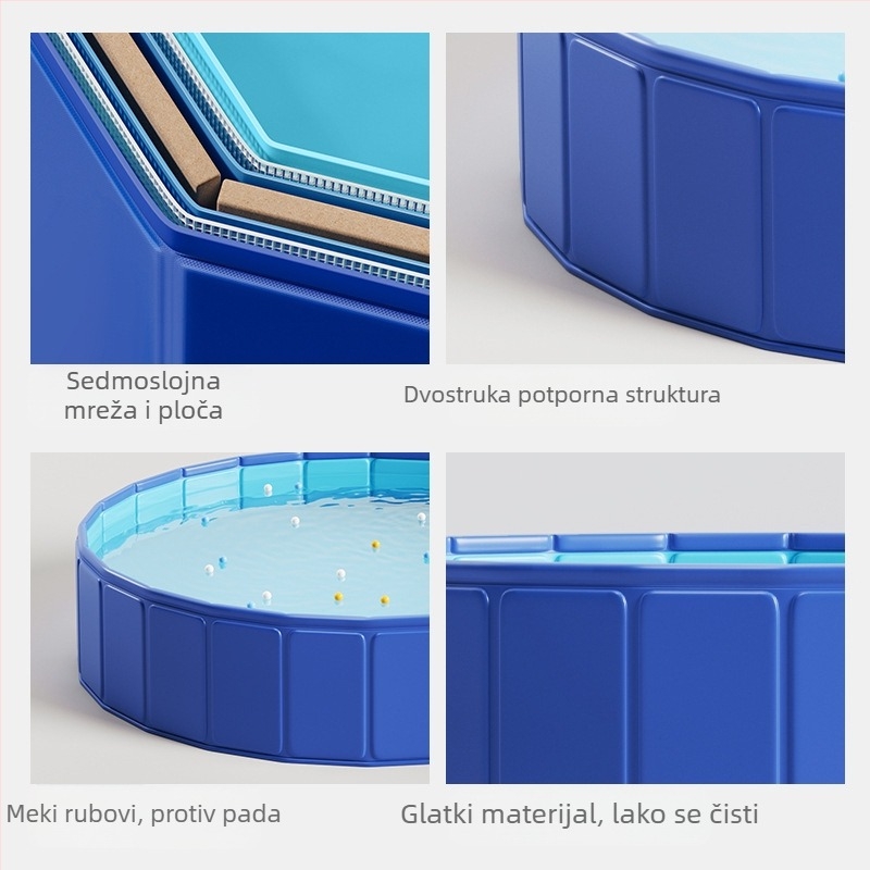 Novi napuhani bazen za kućne ljubimce, PVC bazen za mačke i pse, dječji bazen, besplatna sklopiva napuhana kada za kupanje