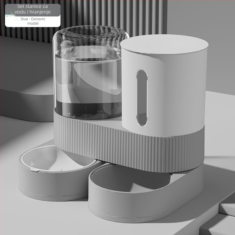 Stroj za hranjenje kućnih ljubimaca vodom, zdjela za hranjenje hrane i vode za mačke dva u jednom, automatska hranilica za vodu velikog kapaciteta