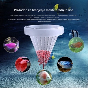 Hranilica za crvene crve Staklena čaša za crve Lijevak za hranjenje Prsten za hranjenje nematoda Čašica za hranjenje riba Nematoda Šašica za hranjenje škampa u salamuri