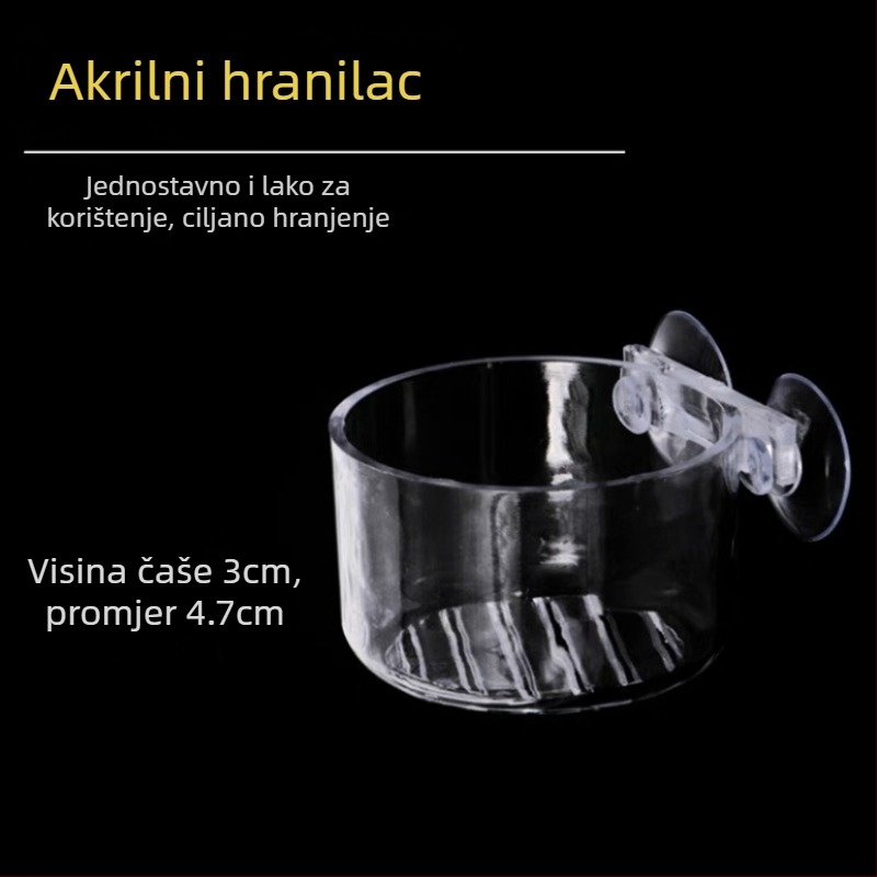 Hranilica za crvene crve Staklena čaša za crve Lijevak za hranjenje Prsten za hranjenje nematoda Čašica za hranjenje riba Nematoda Šašica za hranjenje škampa u salamuri