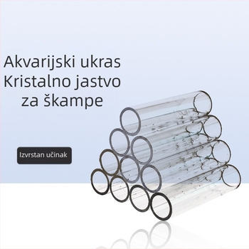 Prozirni akrilni kristalni gnijezdo za škampe Kuća za škampe bijeg rupa za uzgoj lonac za male ribe bijeg ukrasni škampi akvarij krajolik kuća za škampe