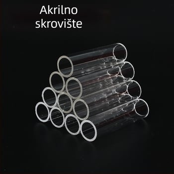 Prozirni akrilni kristalni gnijezdo za škampe Kuća za škampe bijeg rupa za uzgoj lonac za male ribe bijeg ukrasni škampi akvarij krajolik kuća za škampe