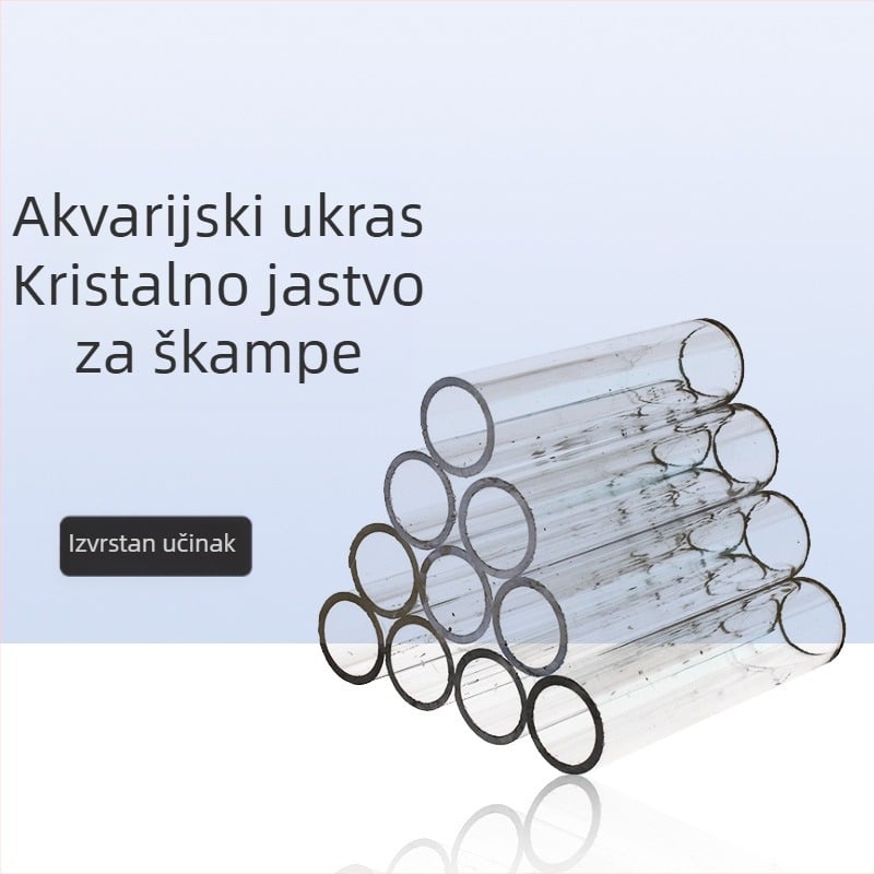 Prozirni akrilni kristalni gnijezdo za škampe Kuća za škampe bijeg rupa za uzgoj lonac za male ribe bijeg ukrasni škampi akvarij krajolik kuća za škampe