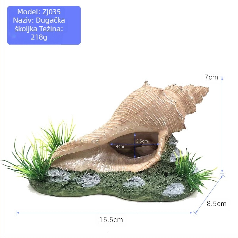 Dekoracija akvarija za ribe Uređenje okoliša Sirena Dekoracija akvarija Kreativni krajolik Ukrasi za školjke