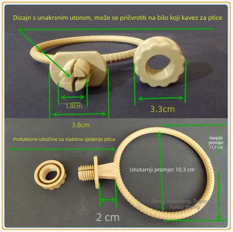 Umivaonik za kupanje ptica kada žad ptica hibiskus ptica zlatno zelena siva Yan veliki zlatni konopljin materijal božur papigica