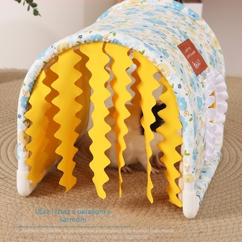 Šator za zamorce s tri dijela, model tunela bez dna, jež, činčila, zamorac, patuljasti zec, univerzalno tunelsko gnijezdo