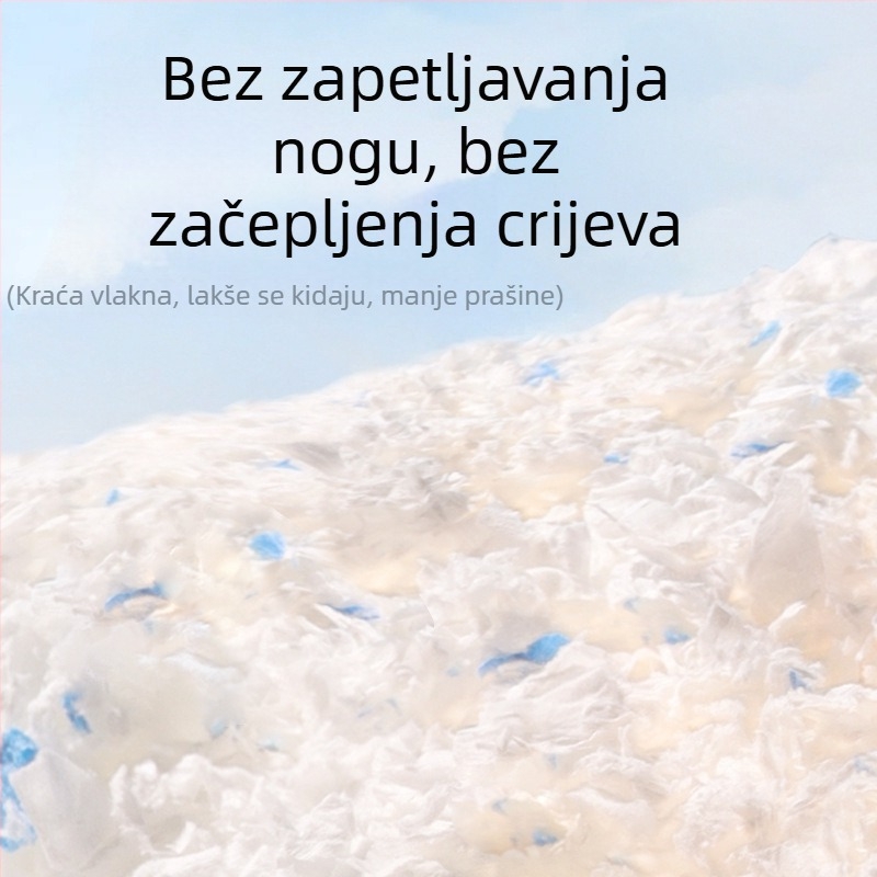 Papirni pamuk bez prašine velikog kapaciteta 1800g jesen i zima topla mekana topla podloga za hrčke, pribor za uređenje okoliša od tvornice, ravna kosa