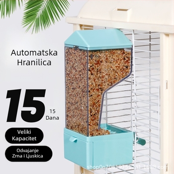 Automatska hranilica za papige, višenamjenski stroj, viseća kutija za hranu za ptice, odvajanje pljeve, novo automatsko korito za hranu