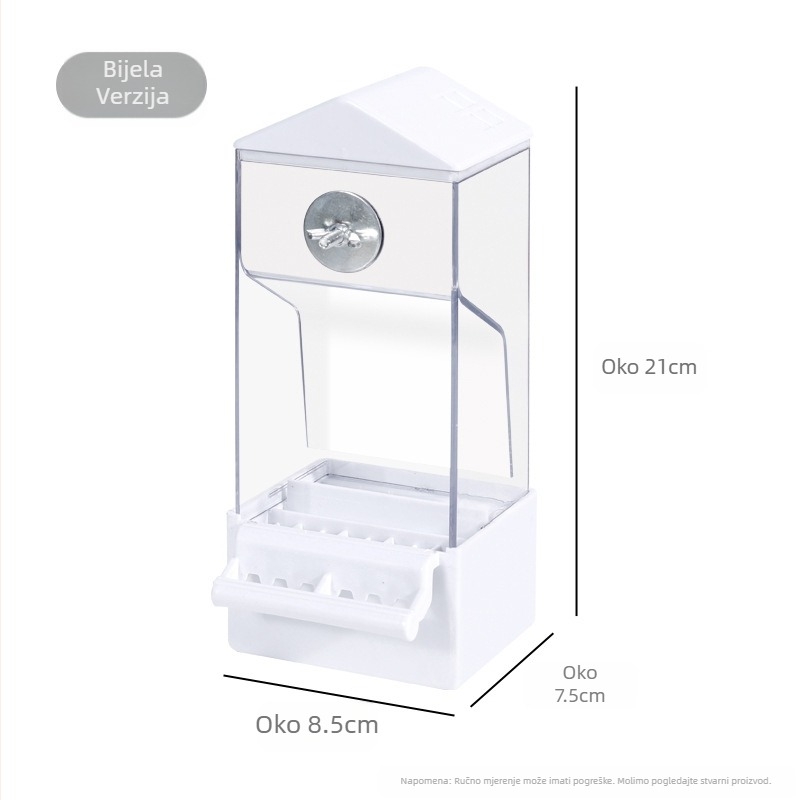 Automatska hranilica za papige, višenamjenski stroj, viseća kutija za hranu za ptice, odvajanje pljeve, novo automatsko korito za hranu