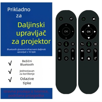 Prekogranični Bluetooth glasovni infracrveni daljinski upravljač pametni TV box 2.4g zračna leteća vjeverica mini bežična tipkovnica 16 tipki