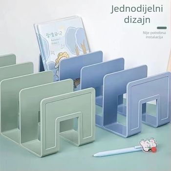 Stolni stalak za knjige od akrilnog materijala, Morandi prozirni stalak za pohranu studentskih knjiga, uredski pribor, polica za knjige, veleprodaja