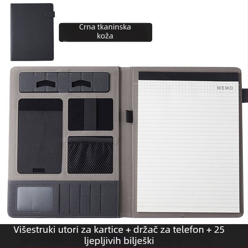 A4 mapa za poslovne menadžere, personalizacija, mapa za pisanje, mapa za izložbe, informativna knjiga, poslovna kožna knjiga za razgovor, jedna knjiga na zalihi