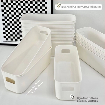 Pravokutna kutija za pohranu, višenamjenska japanska kutija za pohranu, plastična kutija, ladica za pohranu, organizacijska kutija