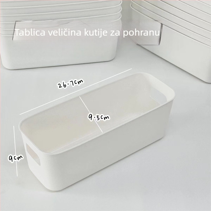 Pravokutna kutija za pohranu, višenamjenska japanska kutija za pohranu, plastična kutija, ladica za pohranu, organizacijska kutija