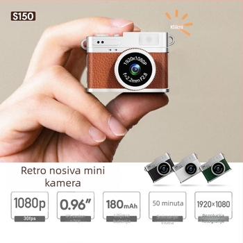 Prekogranični retro mini fotoaparat, digitalni fotoaparat za studentske zabave, prijenosni mali fotoaparat visoke razlučivosti za fotografije i video