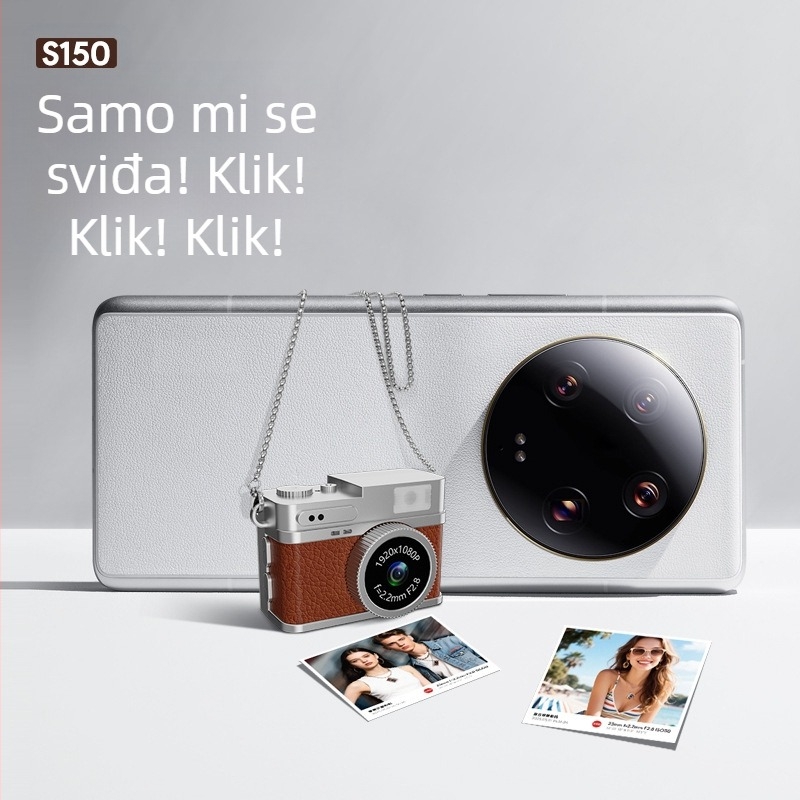 Prekogranični retro mini fotoaparat, digitalni fotoaparat za studentske zabave, prijenosni mali fotoaparat visoke razlučivosti za fotografije i video