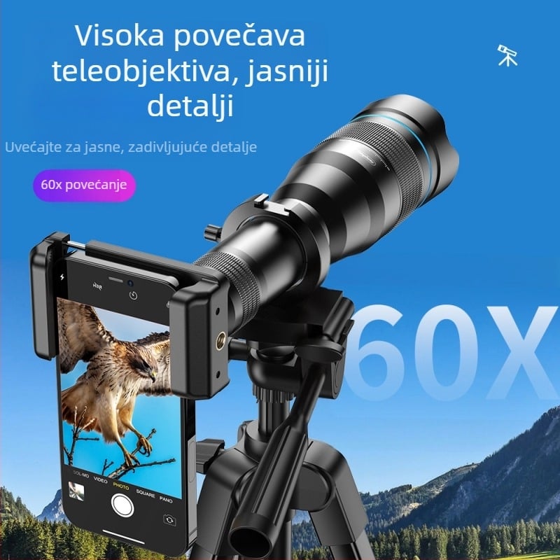 APEXEL 60 puta telefoto teleskop HD monokularni ručni fotografski teleskop