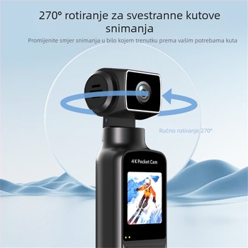Popularna K1 džepna kamera 4K HD sportska kamera ručna biciklistička sportska kamera rotirajuća za 270° Vlog