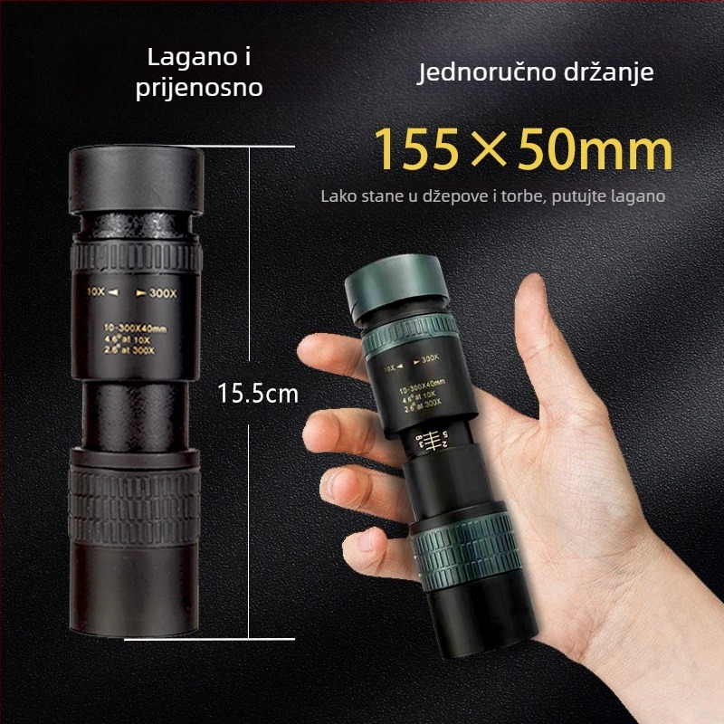 10-300x 40 novi teleskop velike snage HD jednocijevini zum kamera za mobitel teleskopski teleskop