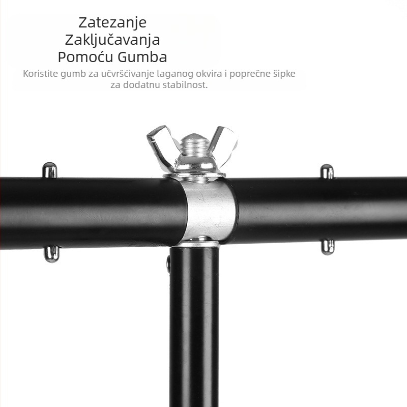 Fotografski teleskopski stalak za pozadinu u obliku slova T, portalna pozadina za prijenos uživo, zeleni zaslon, tronožac s prečkom, stalak za pozadinu za fotografije u obliku slova T