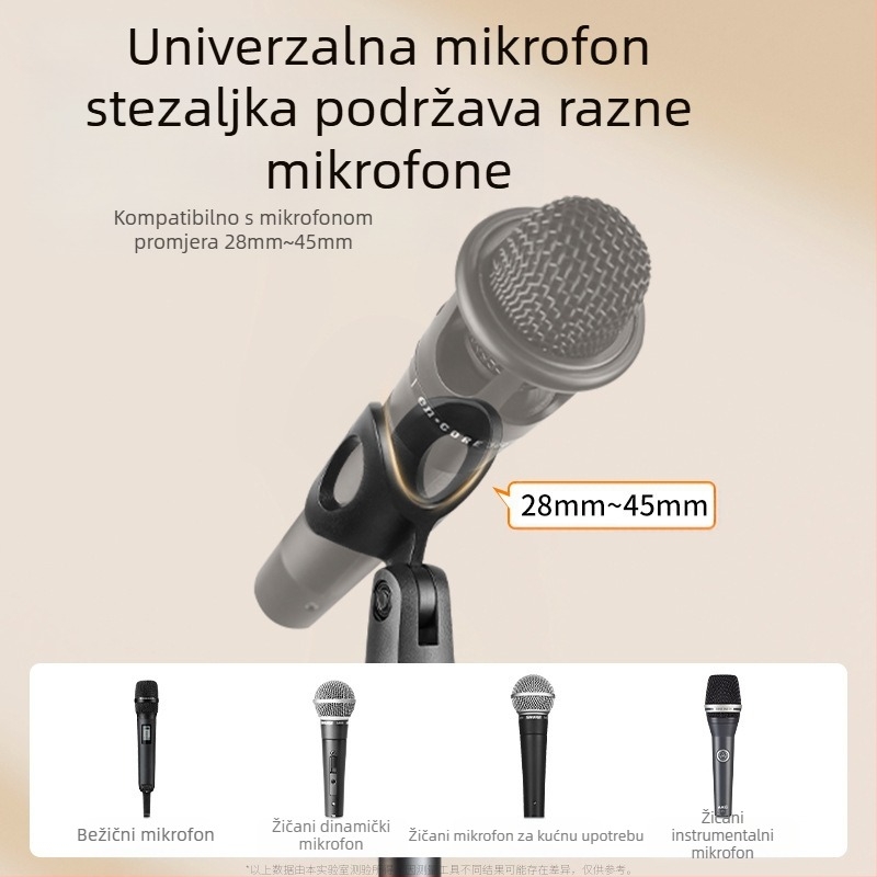 Novi univerzalni nosač za mikrofon, metalni podni nosač za mikrofon, višenamjenski uvlačivi nosač za mikrofon