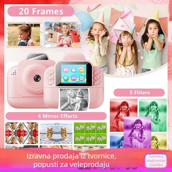 Dječji fotoaparat s puzzle kamerom, prekogranični ispis fotografija, HD termalni dječji foto fotoaparat