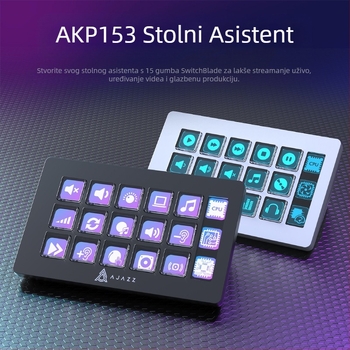 Heijue Akp153 Desktop Assistant Console Panel Controller za prijenos uživo, gradaciju boja filmova i televizije, programabilne tipke prečaca