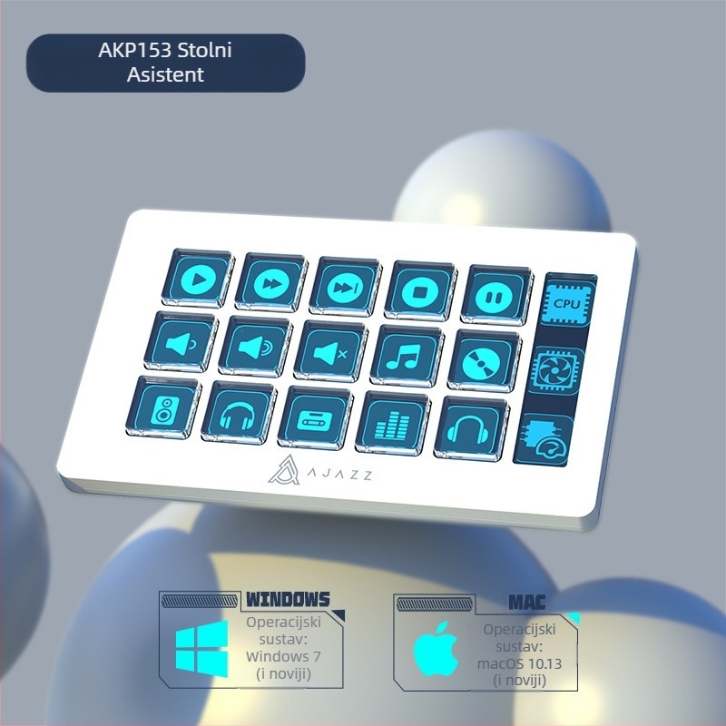 Heijue Akp153 Desktop Assistant Console Panel Controller za prijenos uživo, gradaciju boja filmova i televizije, programabilne tipke prečaca