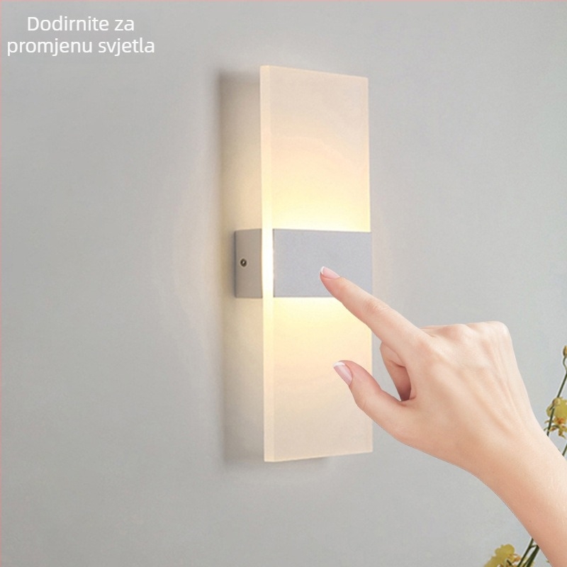 LED inteligentna zidna lampa s indukcijom za ljudsko tijelo, magnetska usisna punjiva zidna lampa, bez bušilice, hotelska zidna usisna noćna lampa za hodnik uz krevet